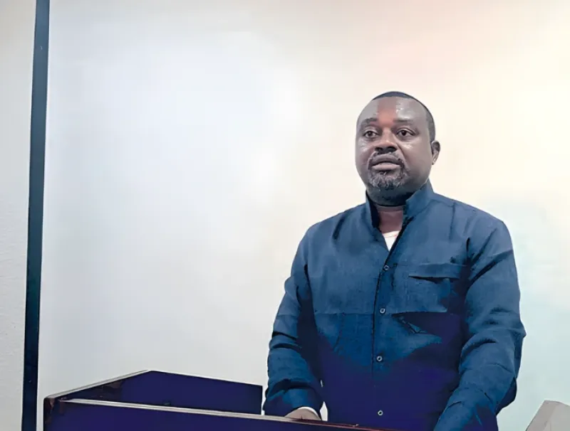 Gérard Ella Nguema, leader du FPG