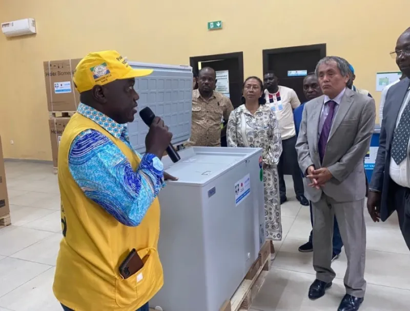 Lutte contre la diphtérie : l'hôpital de Nkembo reçoit un don du Japon et de l'Unicef
