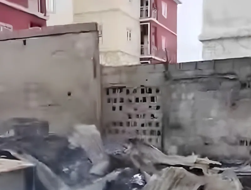 Incendie à Akanda