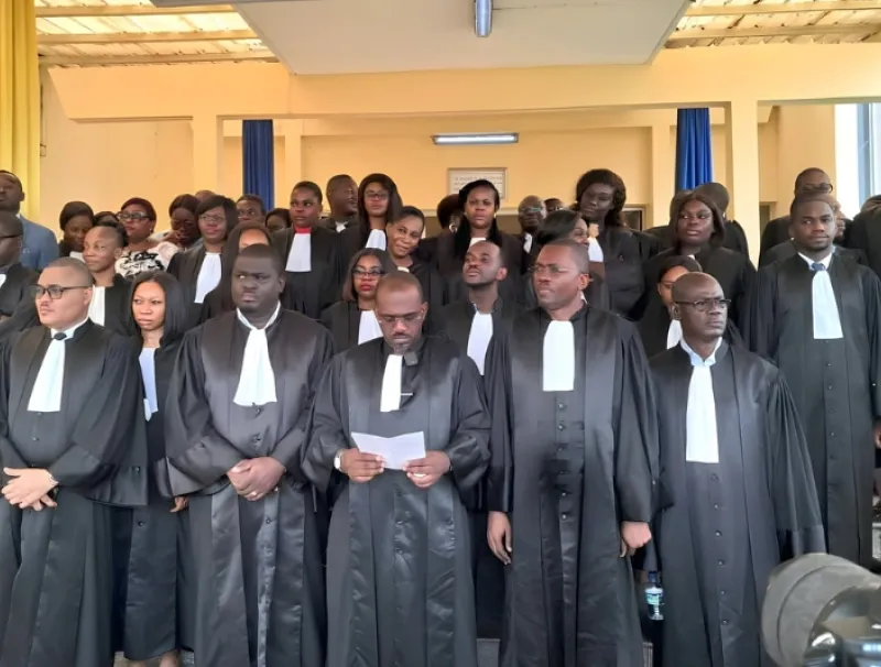 Les membres du Synamag lors d’une communication.