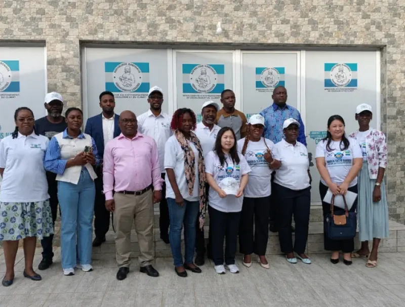 Quelques membres du Bureau de l’association Koica Club Gabon au sortir de l’assemblée générale le mois écoulé
