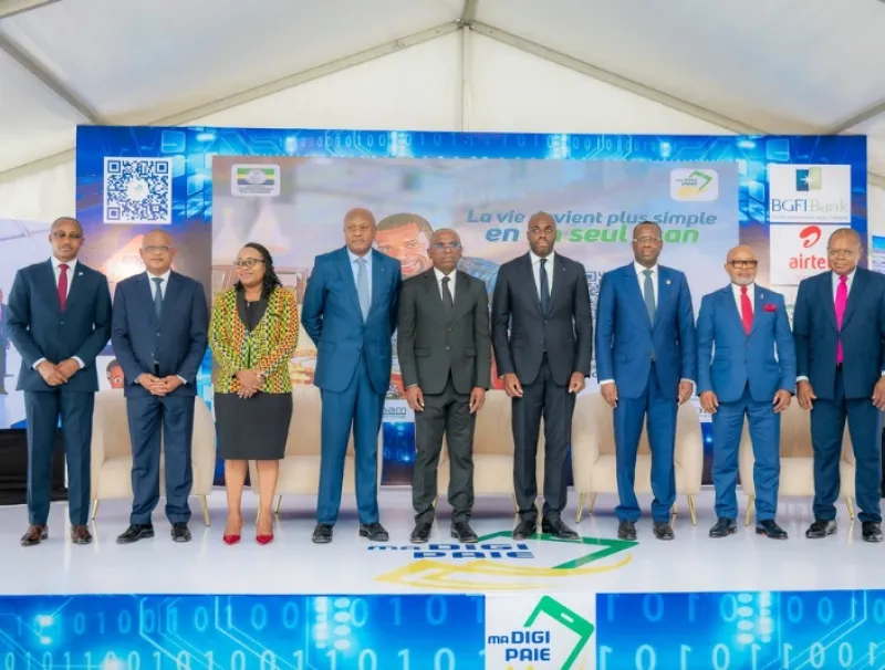 Le ministre de l'Économie numérique, Mark- Alexandre Doumba