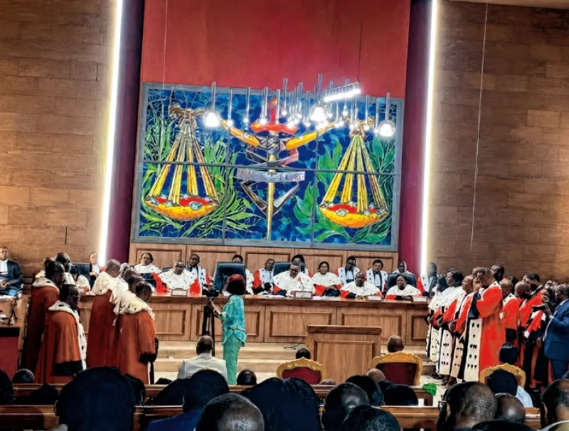 Une vue des magistrats au Palais de justice.