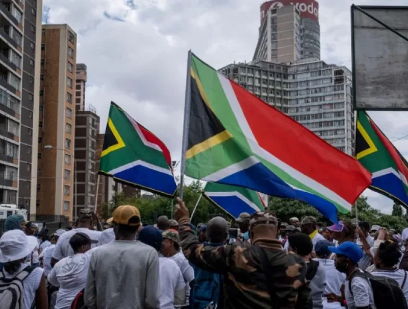 Manifestants anti-migrants en Afrique du Sud