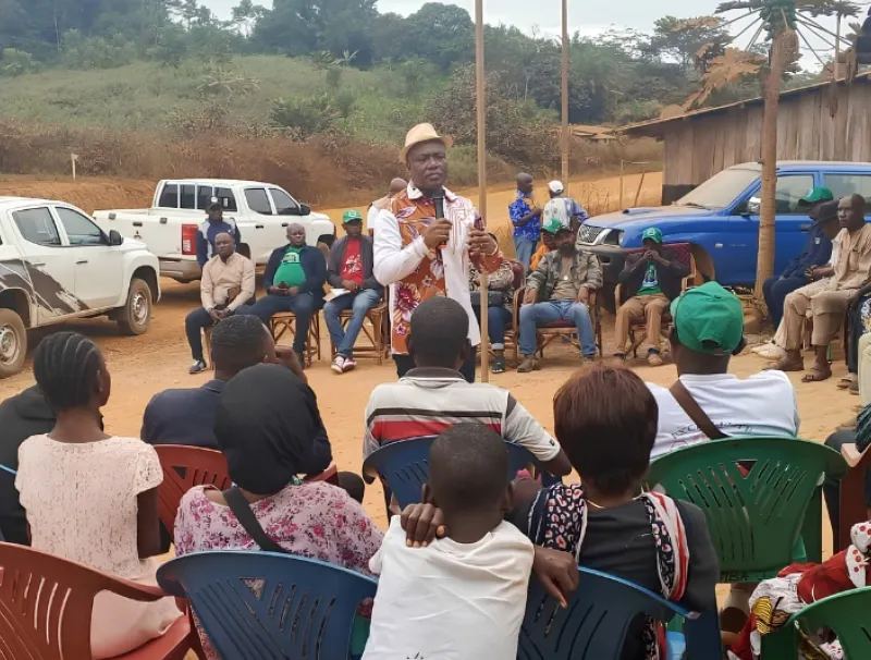 Une des étapes du député Ngoua Mbina dans ce giron politique de la Nyanga.