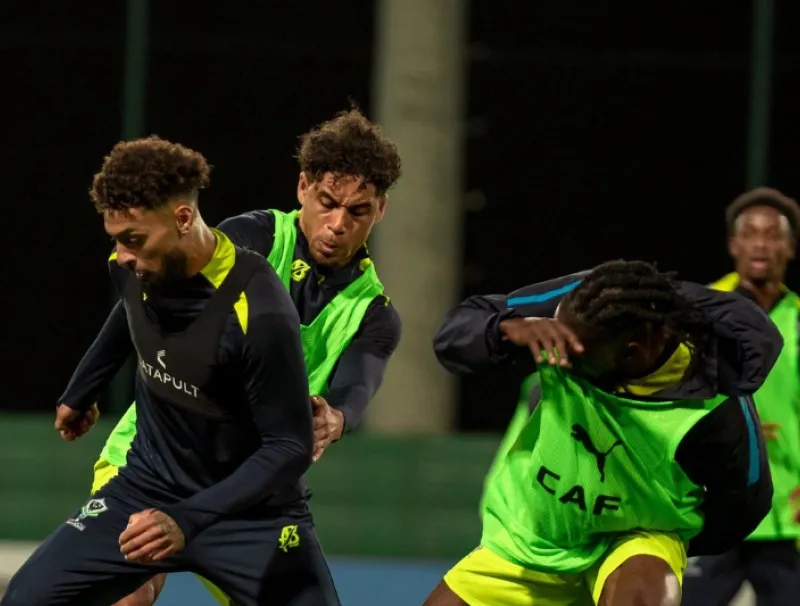 OYONO et BOUANGA, footballeurs gabonais