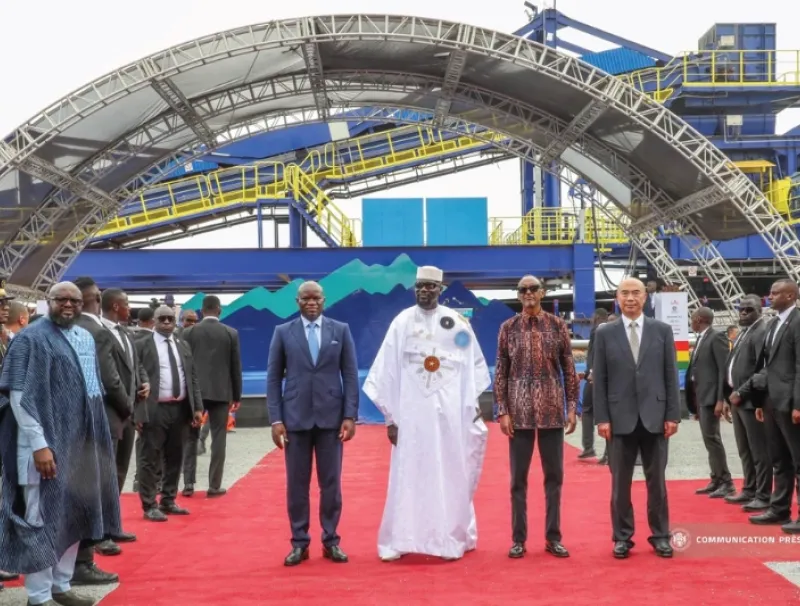 Oligui Nguema présent au lancement de la mine de fer de Simandou