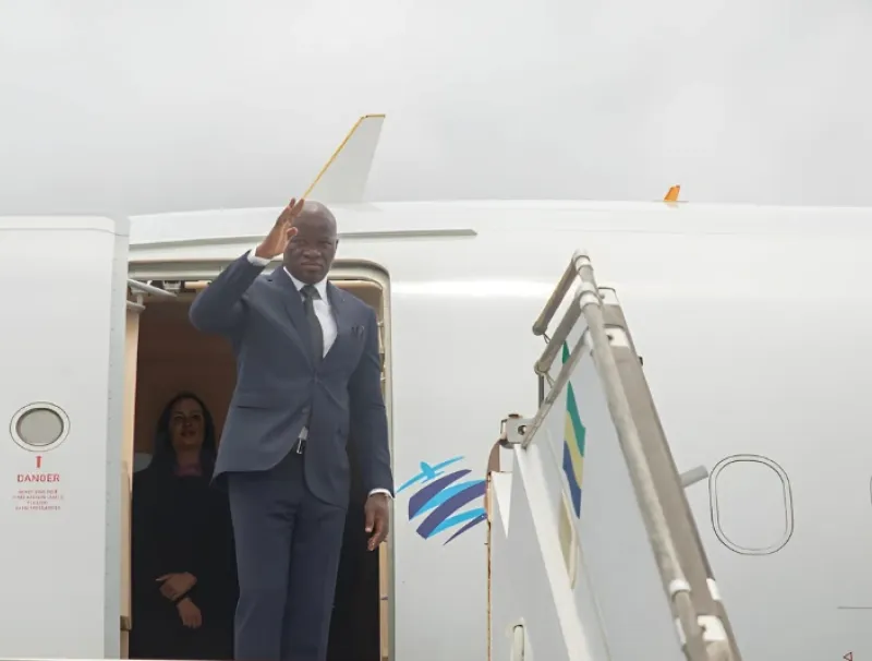 Le président de la République Brice Clotaire Oligui Nguema