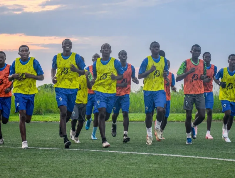 Panthères U17 à l’entraînement 