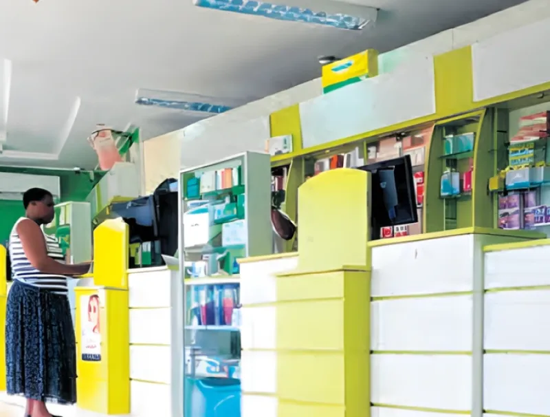 Une pharmacie de lambaréné