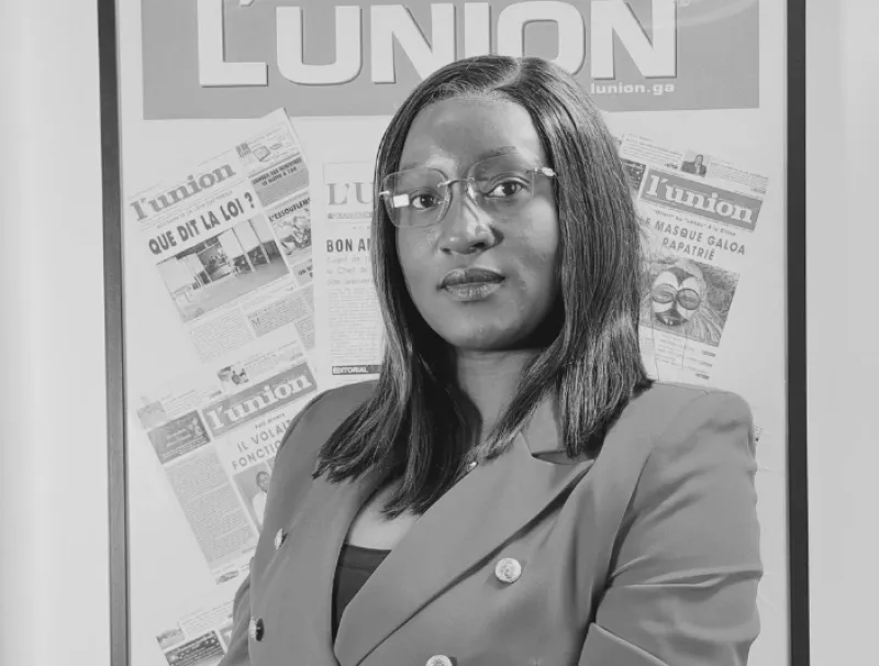 Rudy HOMBENET ANVINGUI, journaliste à l'union