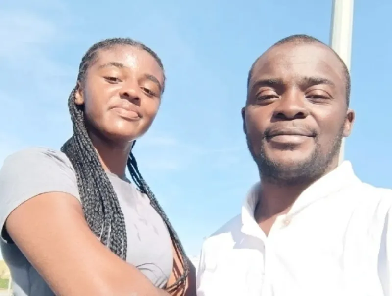 Serena Grace Massala Malonga en compagnie de son coach à Toulouse.