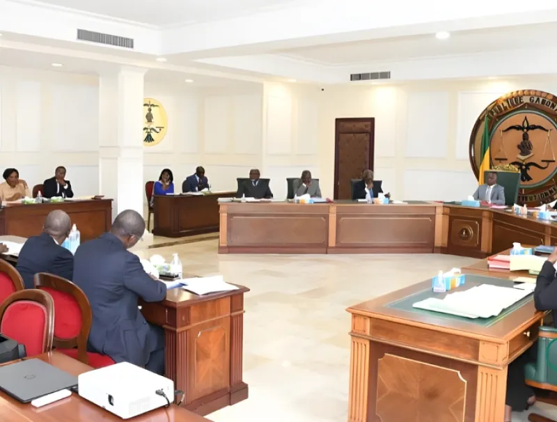 Thierry Minko, ministre de l'économie à la cour constitutionnelle