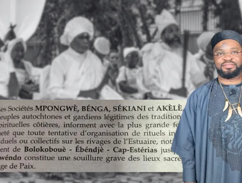 Les communautés autochtones de Libreville face à Junior Xavier Ndong Ndong. © DR