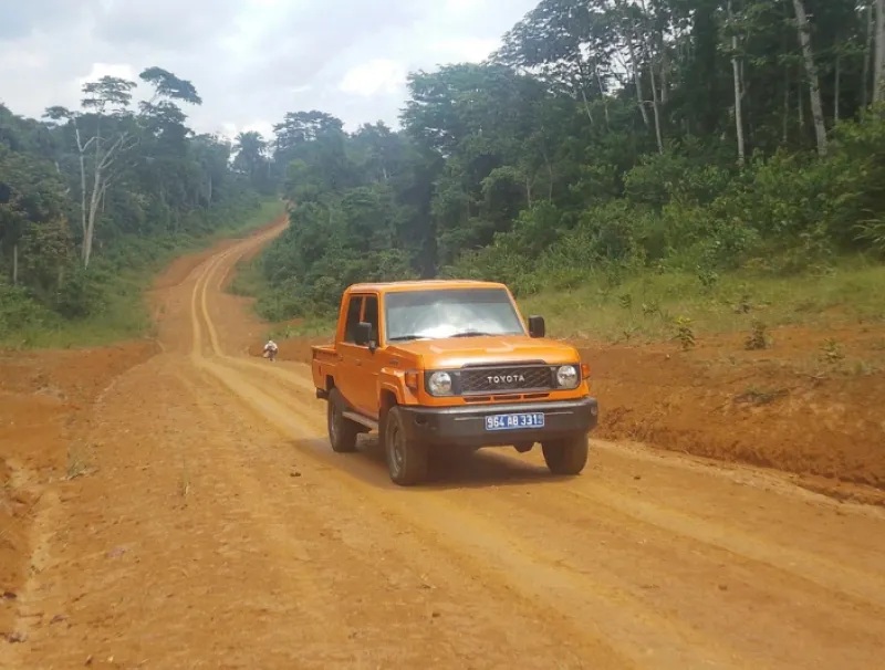 Travaux du réseau routier du canton Nyè