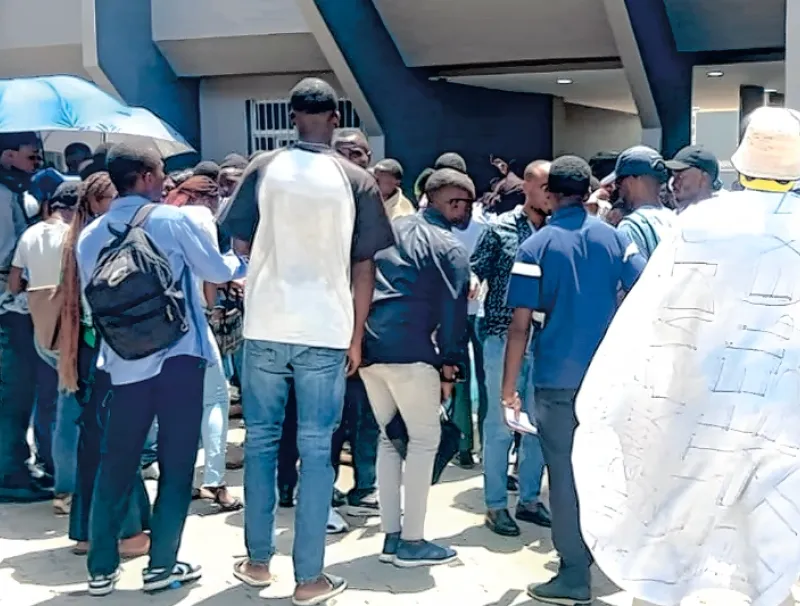 Vue des étudiants-professeurs de l’IFETP, hier à l’ANBG