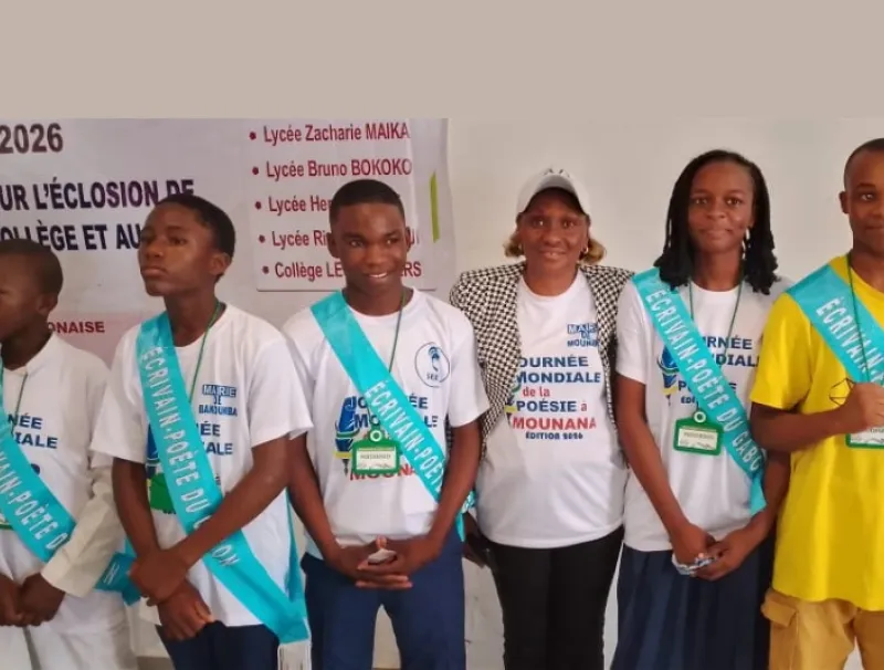 Les lauréats de la 6 ème édition du Concours de poésie à Mounana