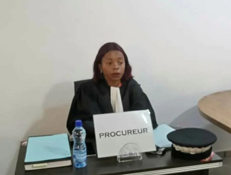La représentante du Ministère public, Manuella Mekui M’Obiang-Boukinda, lors des débats. © Jean Paulin ALLOGO