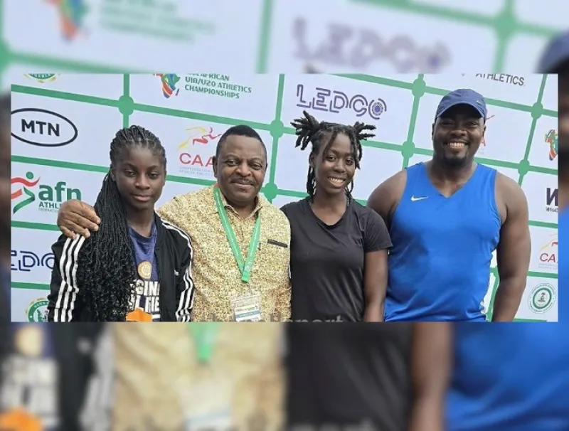 Les deux représentantes gabonaises aux Championnats d’Afrique au Nigeria.  © DR