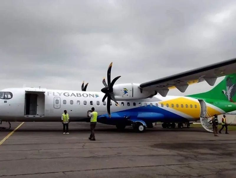 Un appareil de la compagnie aérienne nationale Fly Gabon.