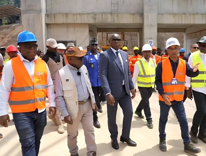 Visite du site de Kinguelé par le chef de l'Etat, Brice Clotaire Oligui Nguema