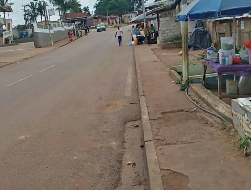 Le «carrefour Fina» où le véhicule de Stévin Makegni avait soudainement pris feu
