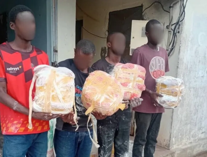 Les trafiquants de cannabis neutralisés brigade de gendarmerie de Léconi.