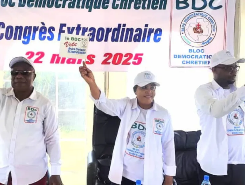 Le directoire du BDC exprimant leur soutien à Brice Clotaire Oligui Nguema.