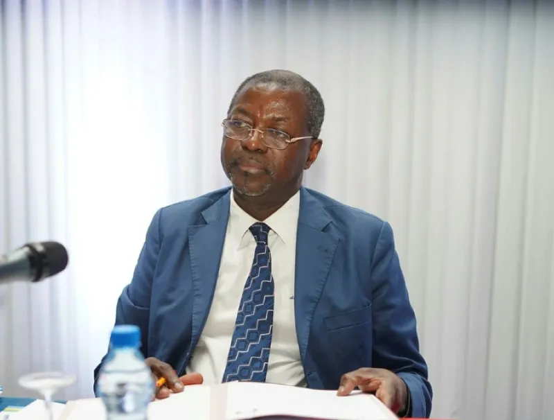 Le vice-président de la République, Séraphin Moundounga, dirigeant les travaux de la CND. © Jocelyn Abila