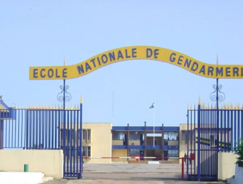 Entrée de l'école Nationale De Gendarmerie Du GABON © DR