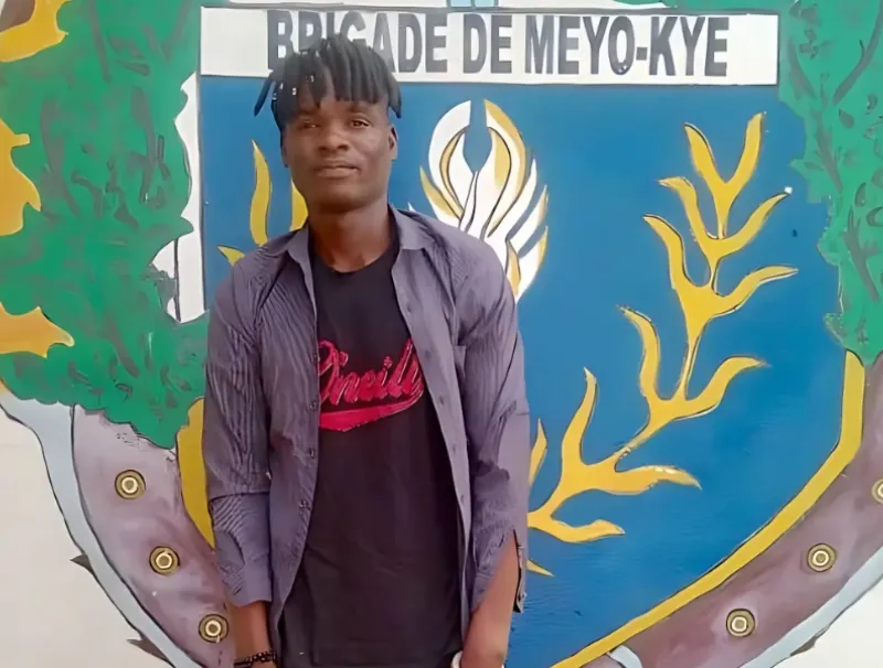 Ferdinand Djikolmbaye, clandestin tchadien arrêté par la brigade de Meyo-Kye © L'Union