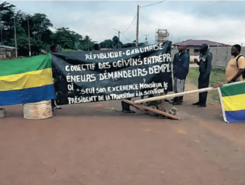 Une des barricades érigées par les manifestants. © DR