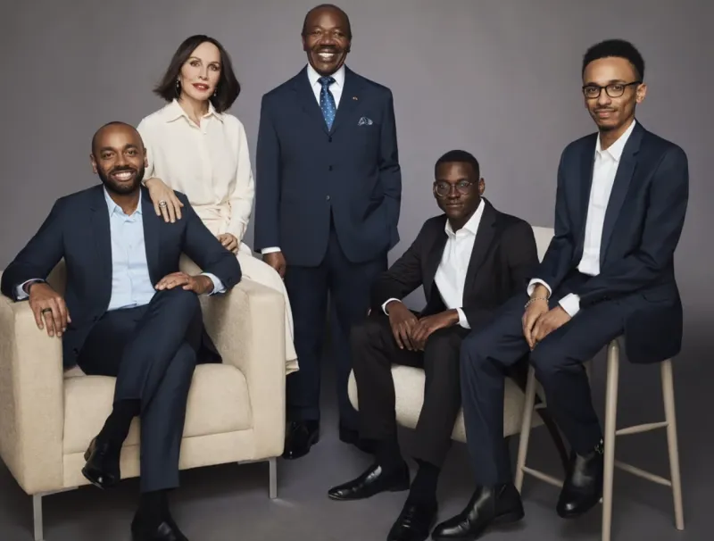 Photo de la famille Ali Bongo Ondimba © Jeune Afrique