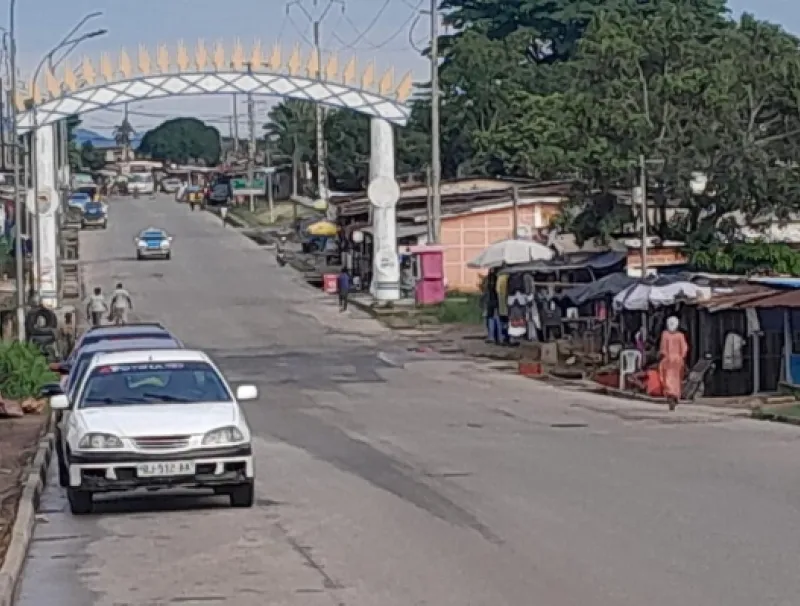 Une vue de la ville de Lambaréné, dans la province du Moyen-Ogooué © DR 