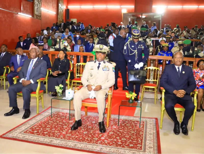 Le président de la Transition Oligui Nguema lors de la rentrée judiciaire 2024-2025. © DR