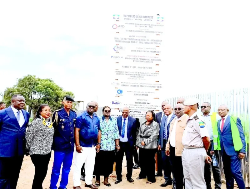 Port-Gentil/Projet Pise : Camelia Ntoutoume-Leclercq lance les travaux de la phase 2