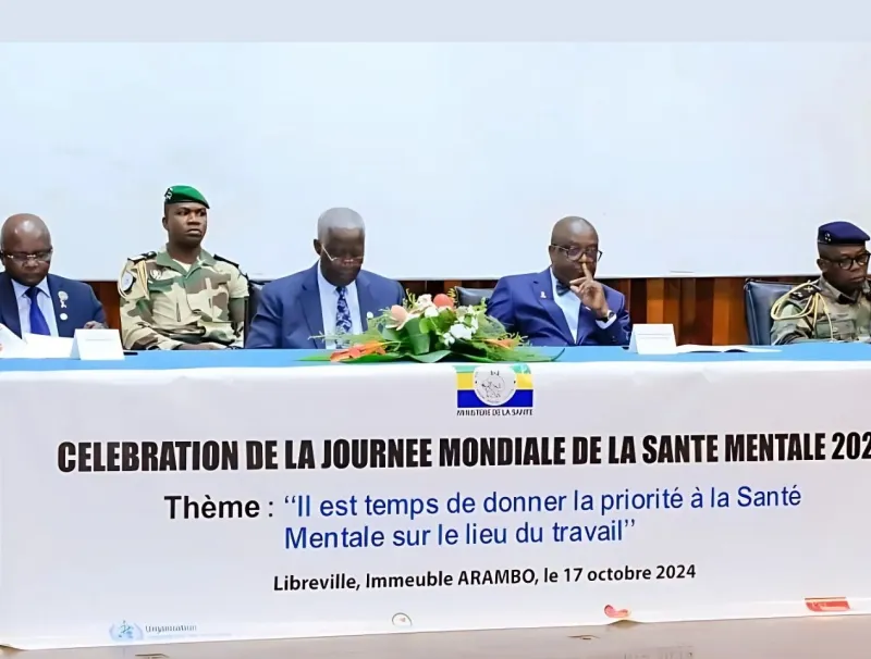 Une vue des officiels hier à Arambo lors de la célébration en différé de la journée mondiale de la santé mentale. © DR