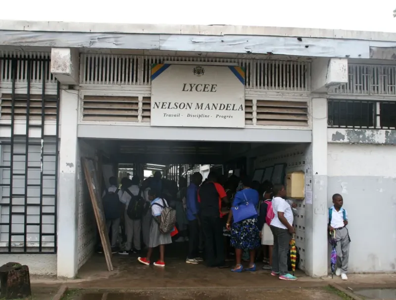 Des élèves du lycée Nelson Mandela © DR