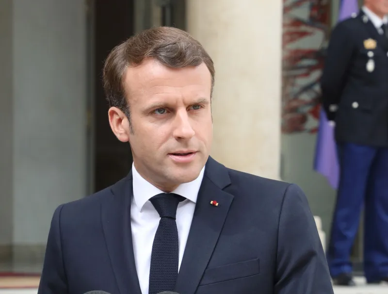  le président français Emmanuel Macron. © DR 