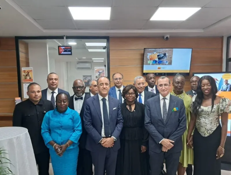 Le directoire de l’UGB lors de l’inauguration
