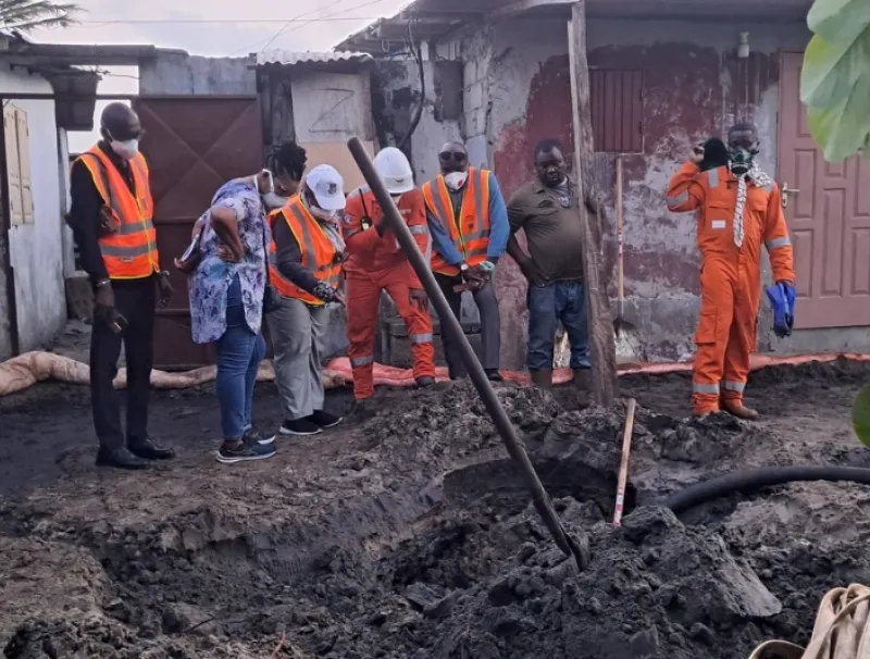 Percement du pipeline port-gentil