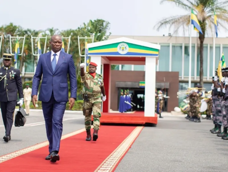 Le président de la République Brice Clotaire Oligui Nguema