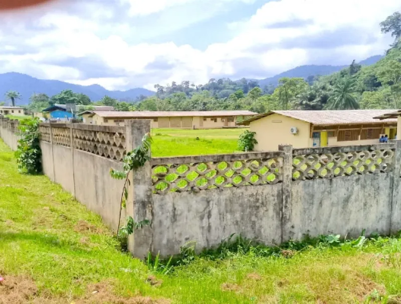 Une vue de la barriere dy lycée Fougamou. © DR 