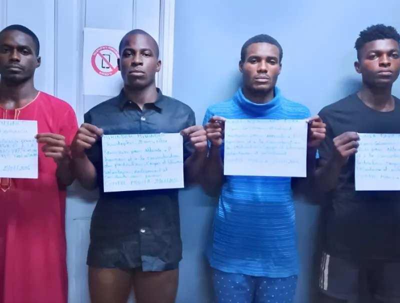 Les quatre jeunes interpellés à Mouila