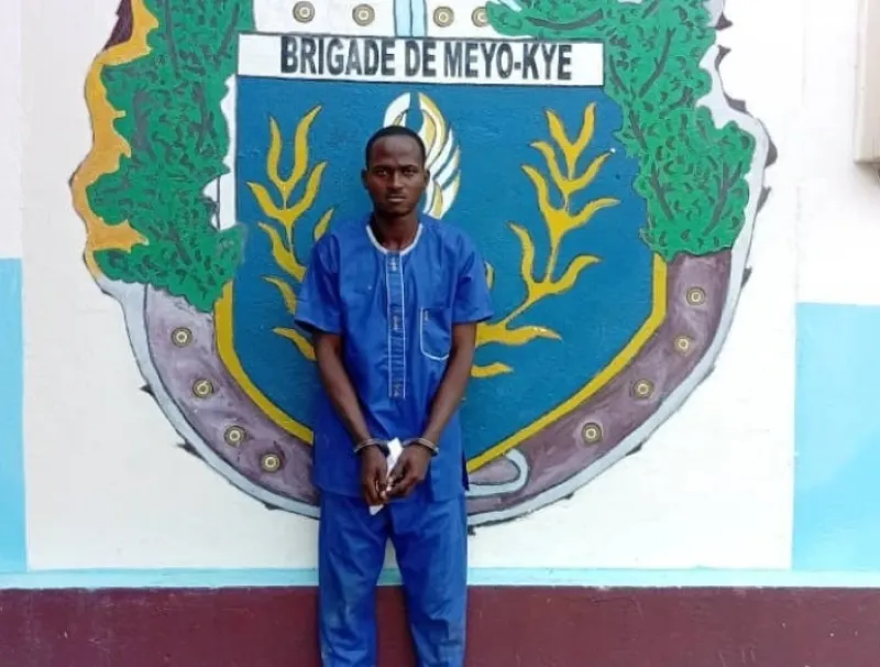 Jeremy Ebang Nziengui à son passage à l’unité de gendarmerie.