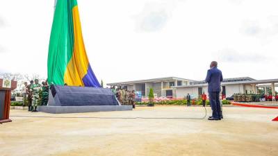 Drapeau géant Gabon