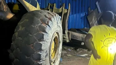 Accident d'un semi-remorque à Medang-Nkoghe