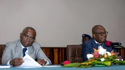 Adrien Nguema Mba, Ministre de l’Intérieur et François Ndong Obiang, ministre de la réforme