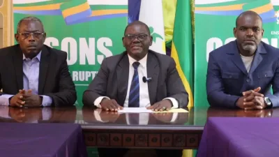 Aimé Mapangou, secrétaire général du parti Ensemble pour le Gabon (EPG)