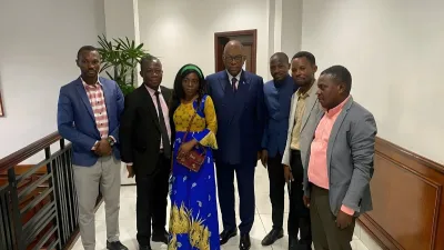 Alexandre Barro Chambrier, vice président de la République et des jeunes de l’Ogoulou au terme de l’audience